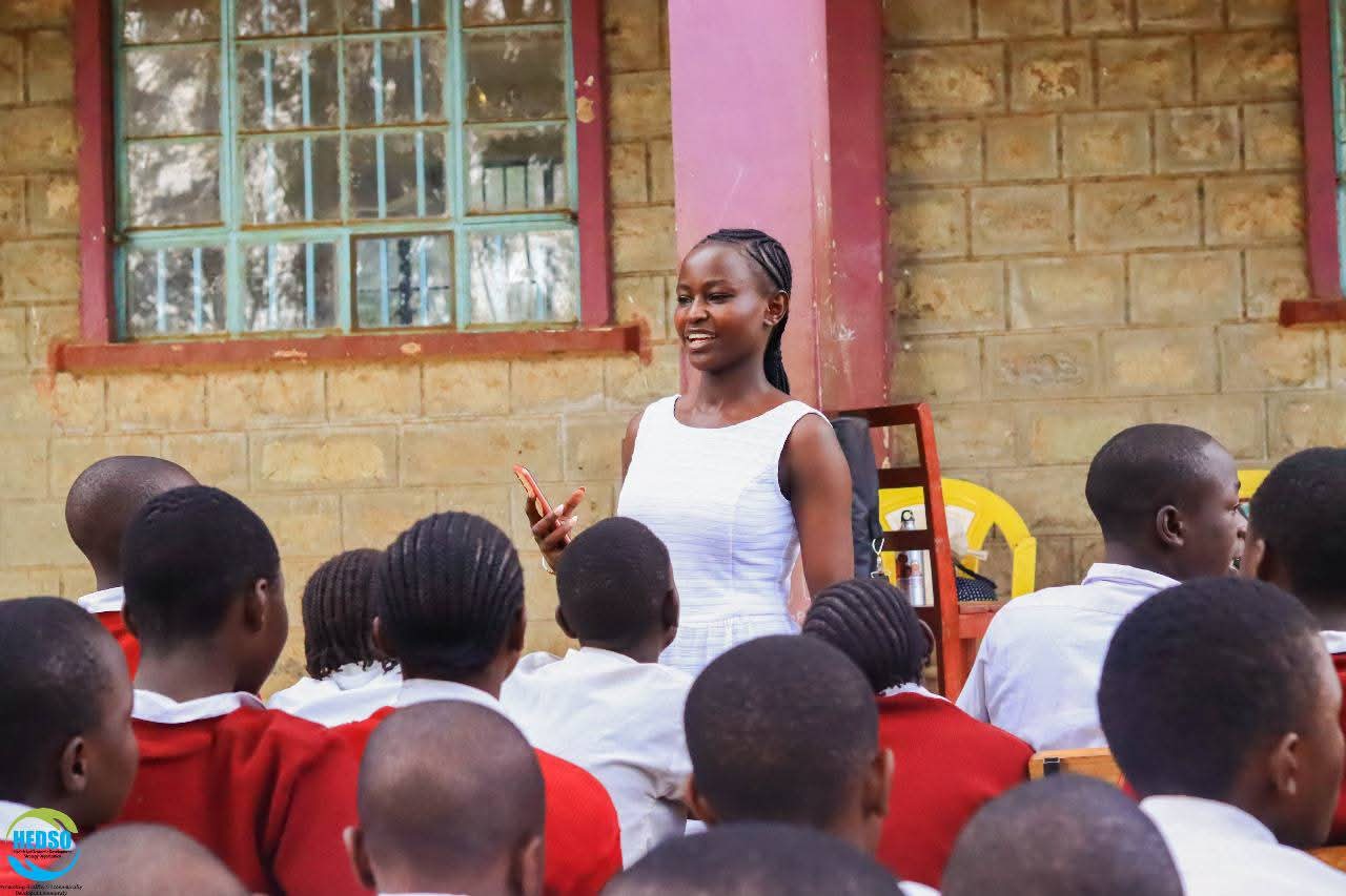 A mentorship session to a school in Kabibi.